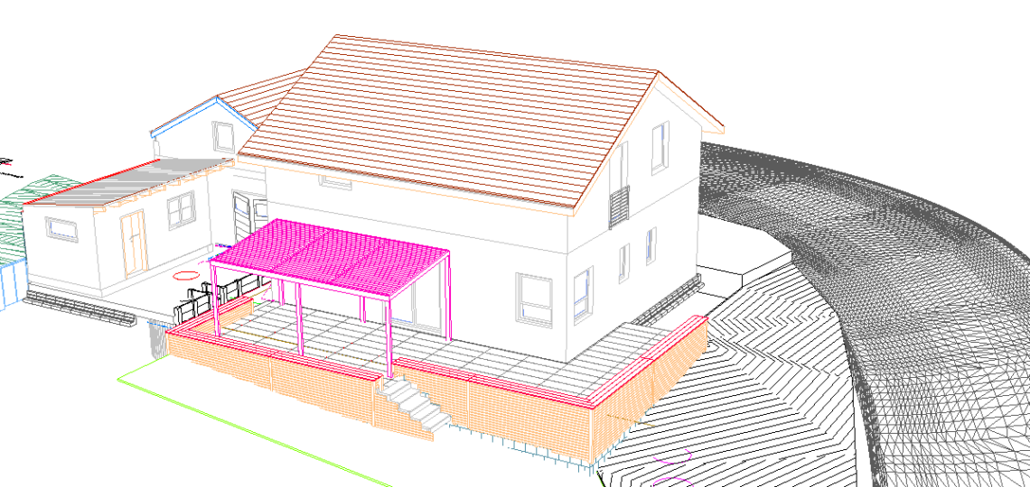 Das Erzeugen von 2D-Abbildern aus 3D-Geometrien ist eine Möglichkeit, resourcenschonende Ansichten direkt aus einem 3D-Modell zu generieren.