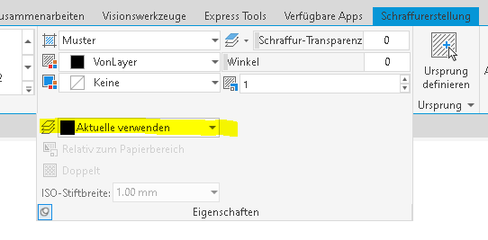 Durch diverse Systemvariablen werden bestimmte Objekte automatisch auf vordefinierten Layern erzeugt.