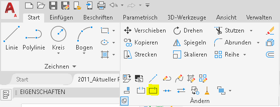 Lisp Tool an Punkt brechen