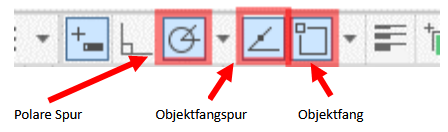 Temporäre Spurpunkte helfen ungemein beim Konstruieren mit AutoCAD