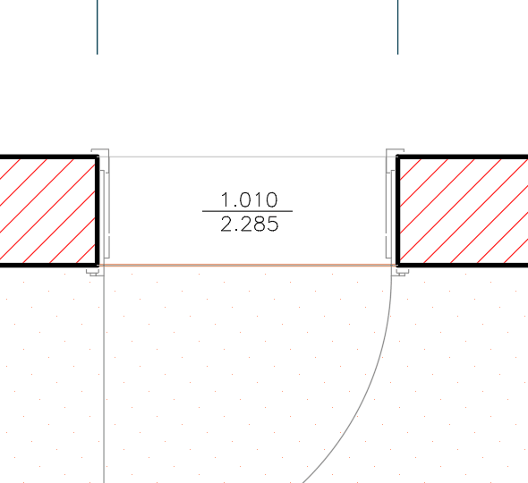 Die Türen im AutoCAD Architecture werden eigentlich als Fertigmaß eingezeichnet. Das Rohbaumaß wird hier normalerweise nicht berücksichtigt.