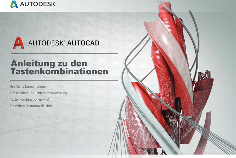 Tastaturkurzbefehle. Eine PDF von Autodesk